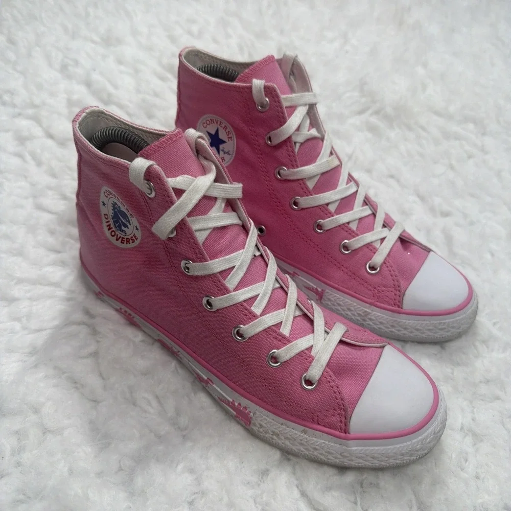 Converse DINOVERSE Chuck Taylor All Star Hi Tops•Junior Size 5.5 Dino Pink Rare!